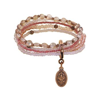pink - Petit Glamour d'Afrique - Konplott bracelet